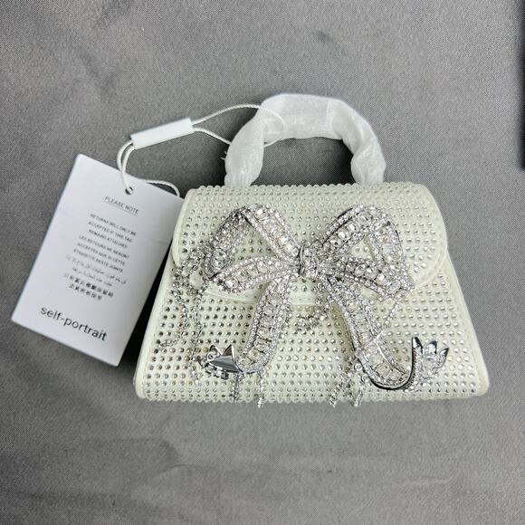 SELF-PORTRAIT - Micro Crystal Bow Bag - Picture 9 of 10